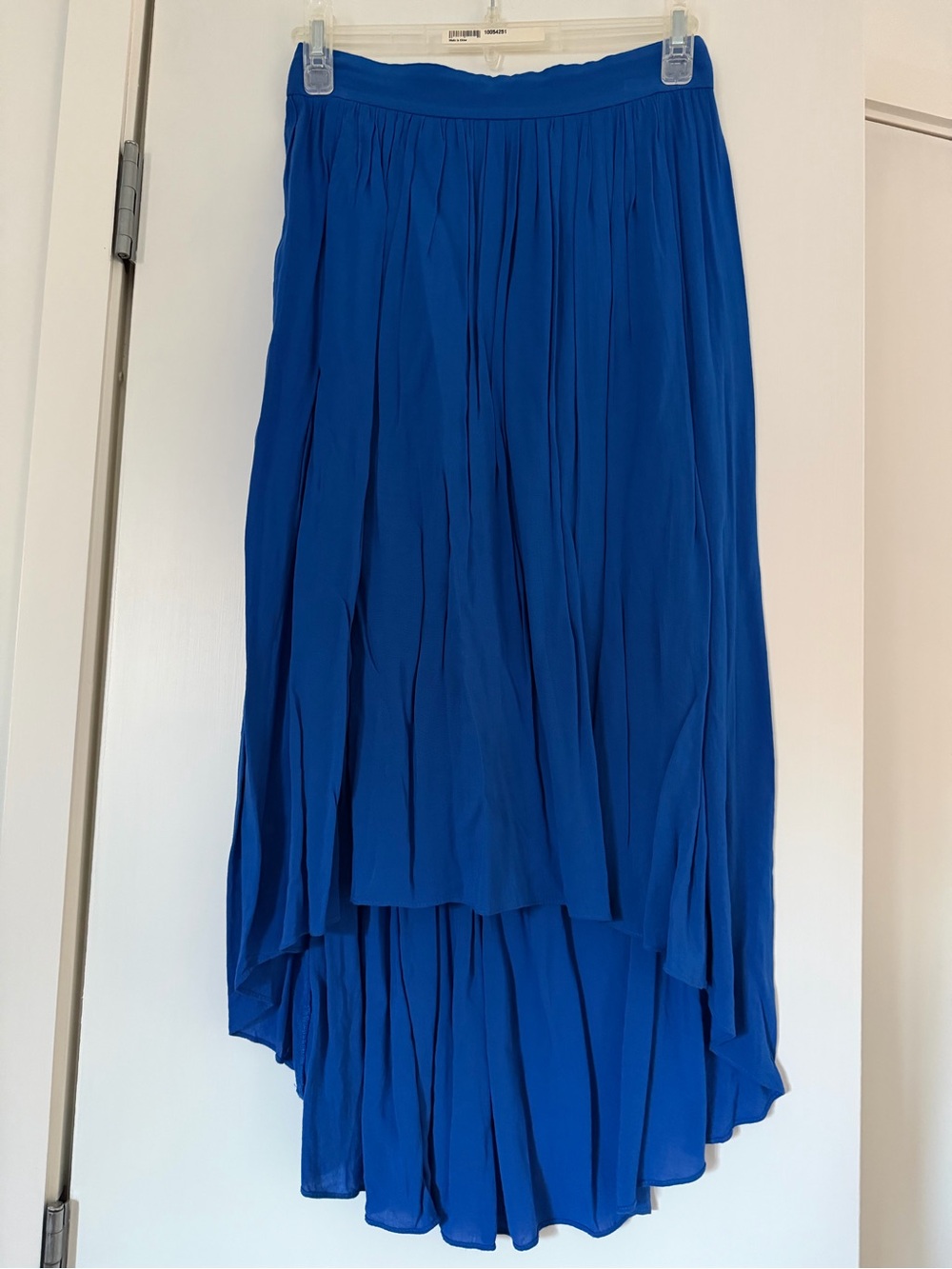 Talula Royal Blue High-Low Pleated Skirt